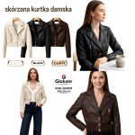 Kurtki skórzane Damskie _size S-XL_ paczka 5szt_1KOLOR 9416230
