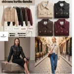 Kurtki skórzane Damskie _size S-XL_ paczka 5szt_1KOLOR 9416233
