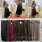 Spódnica długa  skórzane Damskie Włoskie _ size uni _paczka 6szt_mix kolor 9416438