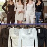 Bluzki Damskie wloskie _size uni_ paczka 6szt_ mix kolor 8298085