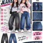 Spodnie jeansy DZIECIĘCA size 6-16 lat_ paczka 12szt _1 kolor 8298325