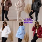 Kurtki Damskie wloskie _size s-2xl_ paczka 5szt_ 1 kolor 8298440