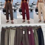 Spodnie Damskie wloskie _size uni_ paczka 6szt_ mix kolor 8298470