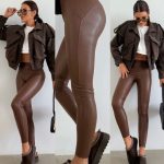Spodnie skórzane Damskie _size XS-XL_ paczka 10szt_ 5235279