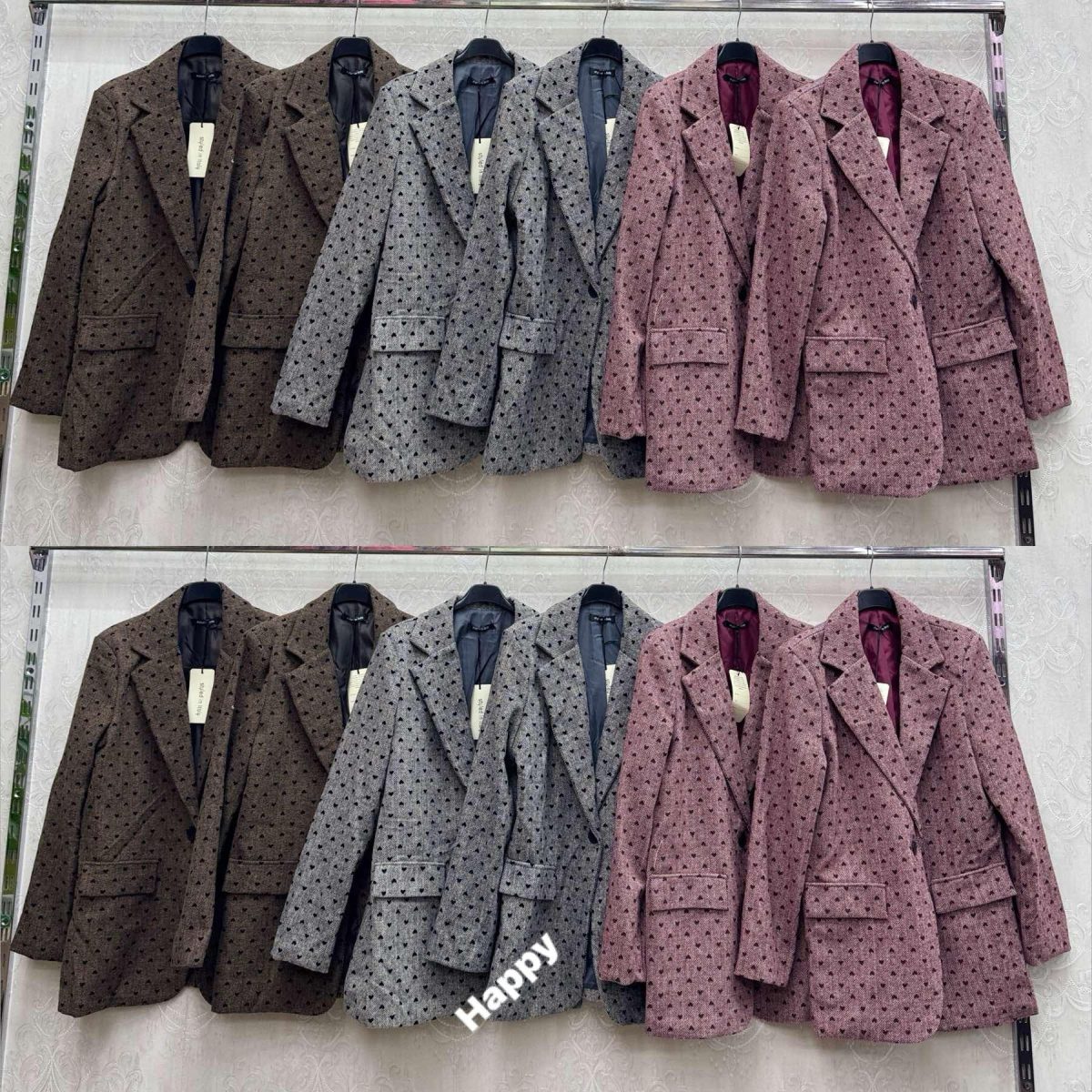 Marynarki Damskie Włoskie _ size uni _paczka 6szt_mix kolor 9015636