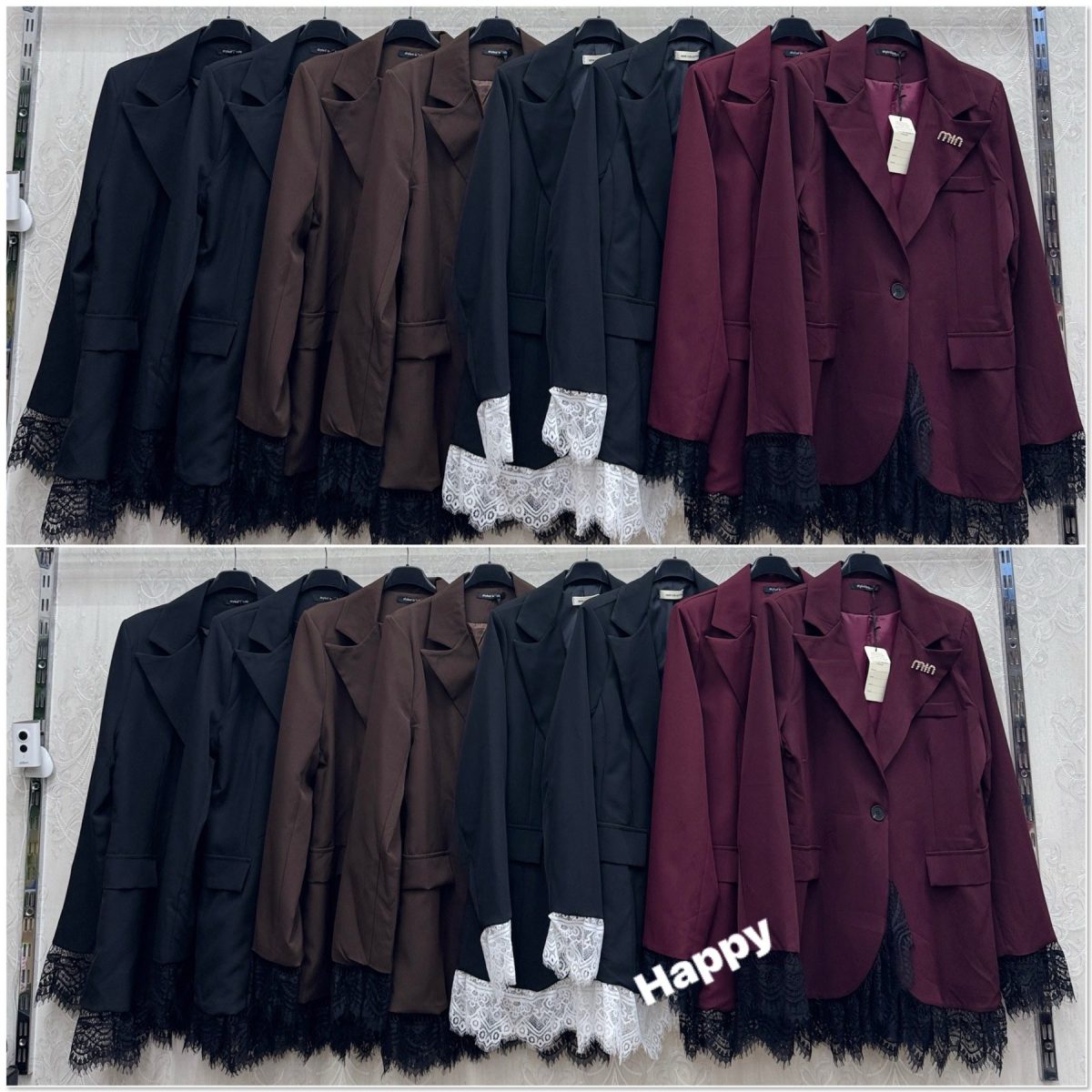 Marynarki Damskie Włoskie _ size uni _paczka 6szt_mix kolor 9015637