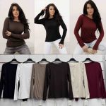 Bluzki Damskie wloskie _size uni_ paczka 6szt_ mix kolor 9016257