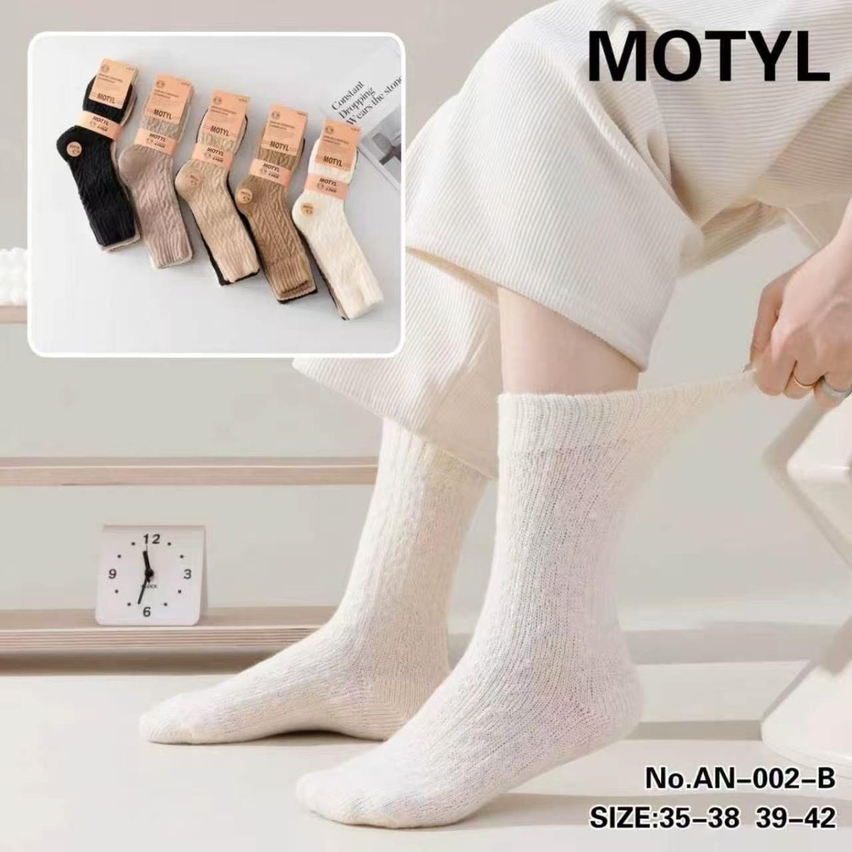 SKARPETY DAMSKIE .SIZE: 35-42_( 40PAR/PACZKA) KOLOR JAK NA ZDZIĘCIU 9016615