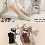 SKARPETY DAMSKIE .SIZE: 35-42_ (40PAR/PACZKA) KOLOR JAK NA ZDZIĘCIU 9016677