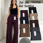 Spodnie Damskie _size 2-6XL_paczka 12szt_MIX kolor 9016853