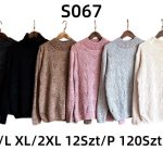 Swetry Damskie _size M-2XL_paczka 12szt_MIX kolor 9016890