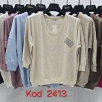 Bluzki Damskie Tureckie_size uni_paczka 12szt_mix kolor 9015766