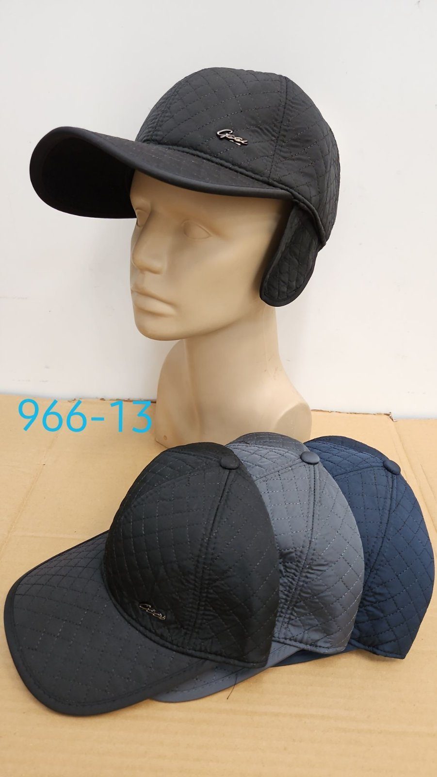 Czapki Męskie_ paczka 12szt _mix kolor 9015936