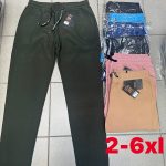 Spodnie Damskie _size 2-6XL_paczka 12szt_MIX kolor 9016524