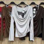 Bluzki Damskie wloskie _size uni_ paczka 6szt_ mix kolor 9016731