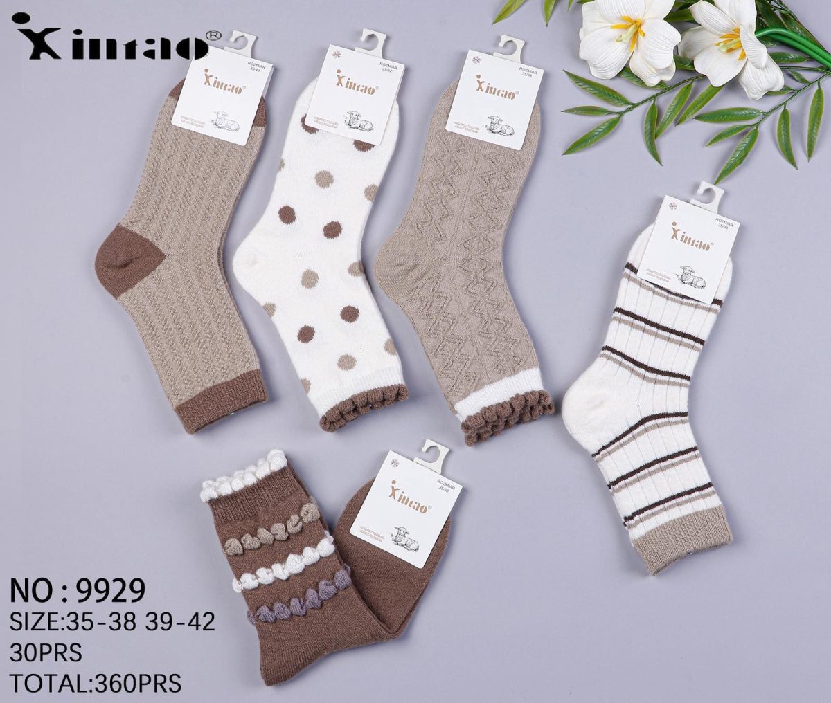 SKARPETY DAMSKIE .SIZE: 35-42_( 40PAR/PACZKA) KOLOR JAK NA ZDZIĘCIU 5931404