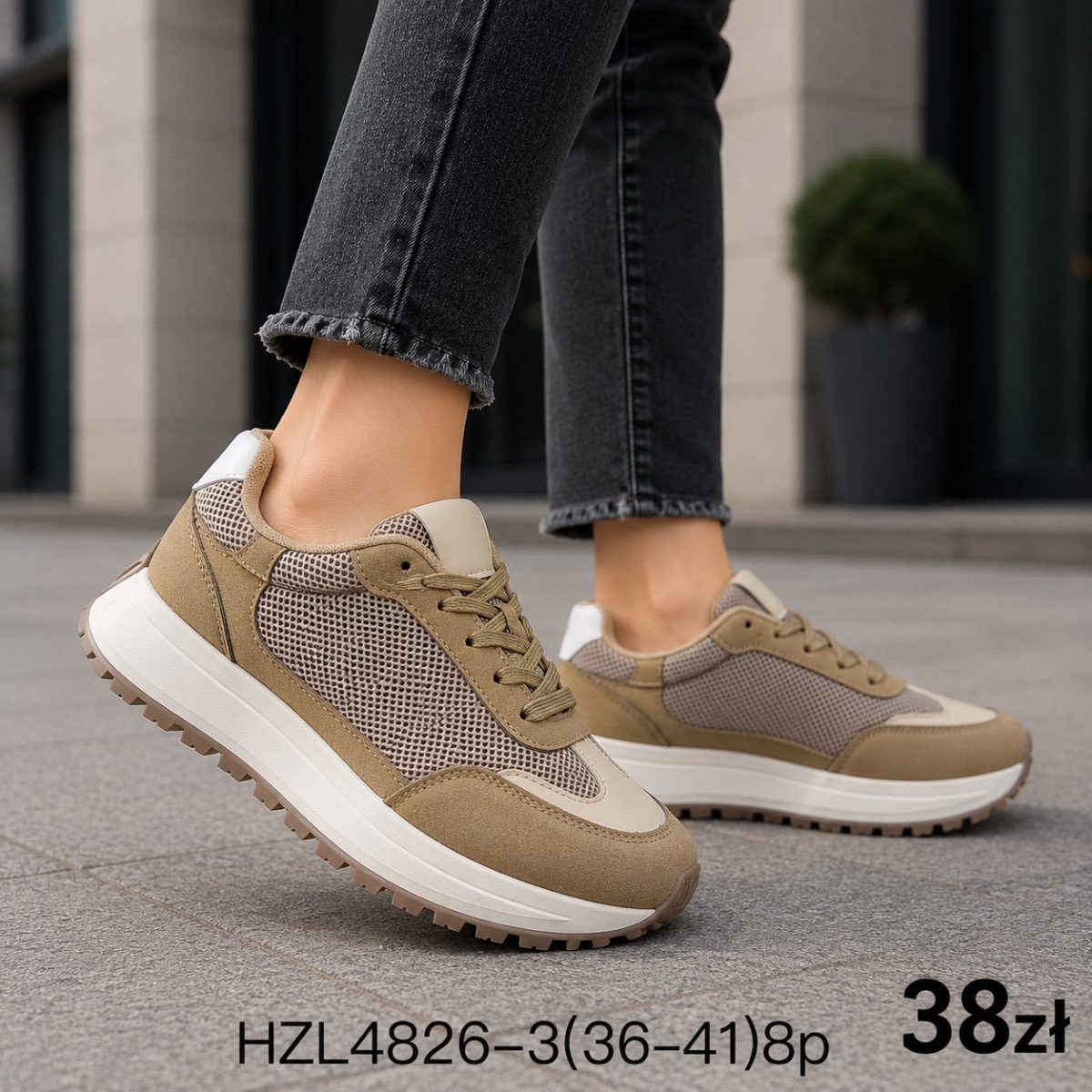 Buty Sportowe DAMSKIE (36-41_8par) 3696265