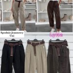 Spodnie Damskie wloskie _size uni_ paczka 6szt_ mix kolor 5975001