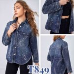 Kurtki Jeansowe Damskie _size S-L_ paczka 8szt_ 8314203