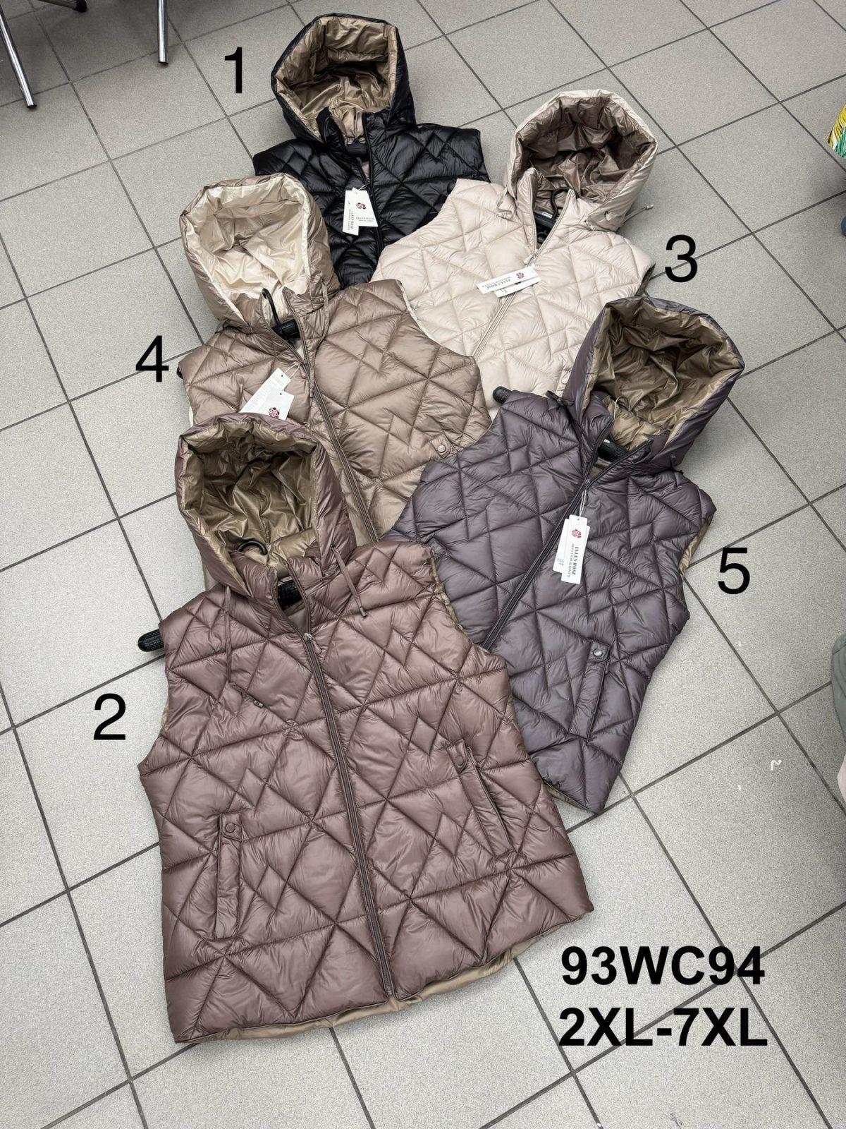 Kamizelki Damskie Size 2xl-7xl_ paczka 6szt_1kolor 8314344