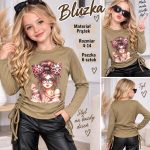 Bluzka DZIECIĘCA size 4-14 lat_ paczka 6szt _1 kolor 2904671