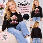 Bluzka DZIECIĘCA size 4-14 lat_ paczka 6szt _1 kolor 2904673