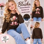 Bluzka DZIECIĘCA size 4-14 lat_ paczka 6szt _1 kolor 2904674