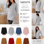 Swetry DAMSKATURECKA_size uni_paczka 12 szt_mixkolor 2904712