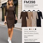 Sukienki DAMSKATURECKA_size s-l_paczka 4 szt_1kolor 2562281