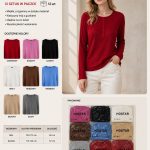 Swetry DAMSKATURECKA_size m-2xl_paczka 12 szt_mixkolor 2562292