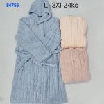 Szlafrok DAMSKATURECKA_size l-3xl_paczka 12 szt_mixkolor 2562298