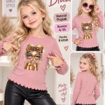 Bluzka DZIECIĘCA size 4-14 lat_ paczka 6szt _1 kolor 2898387