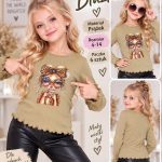 Bluzka DZIECIĘCA size 4-14 lat_ paczka 6szt _1 kolor 2898389