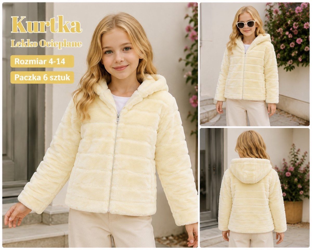 Kurtki DZIECIĘCA size 4-14 lat_ paczka 6szt _1 kolor 2898394