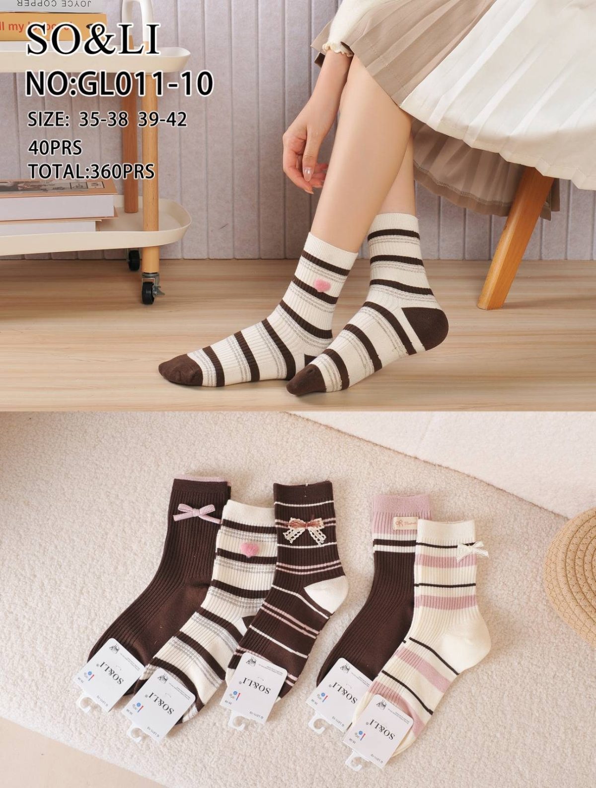 SKARPETY DAMSKIE .SIZE: 35-42_( 40PAR/PACZKA) KOLOR JAK NA ZDZIĘCIU 2898429