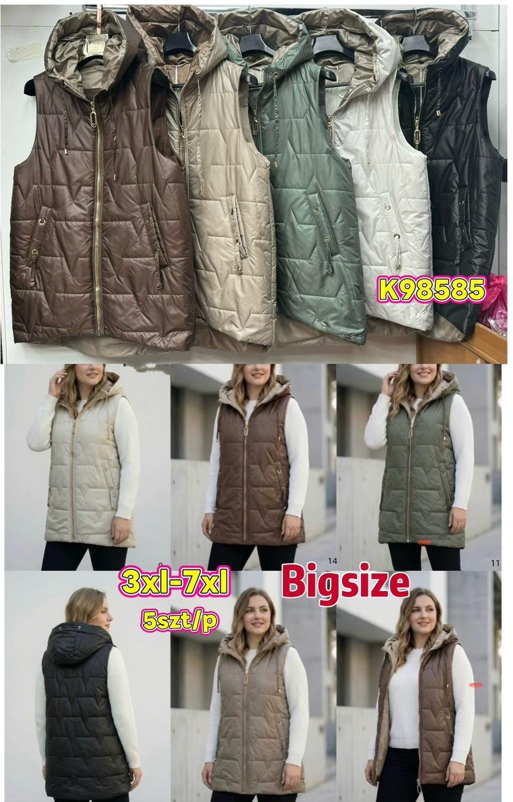 Kamizelki Damskie Size 3xl-7xl_ paczka 5szt_1kolor 2898575