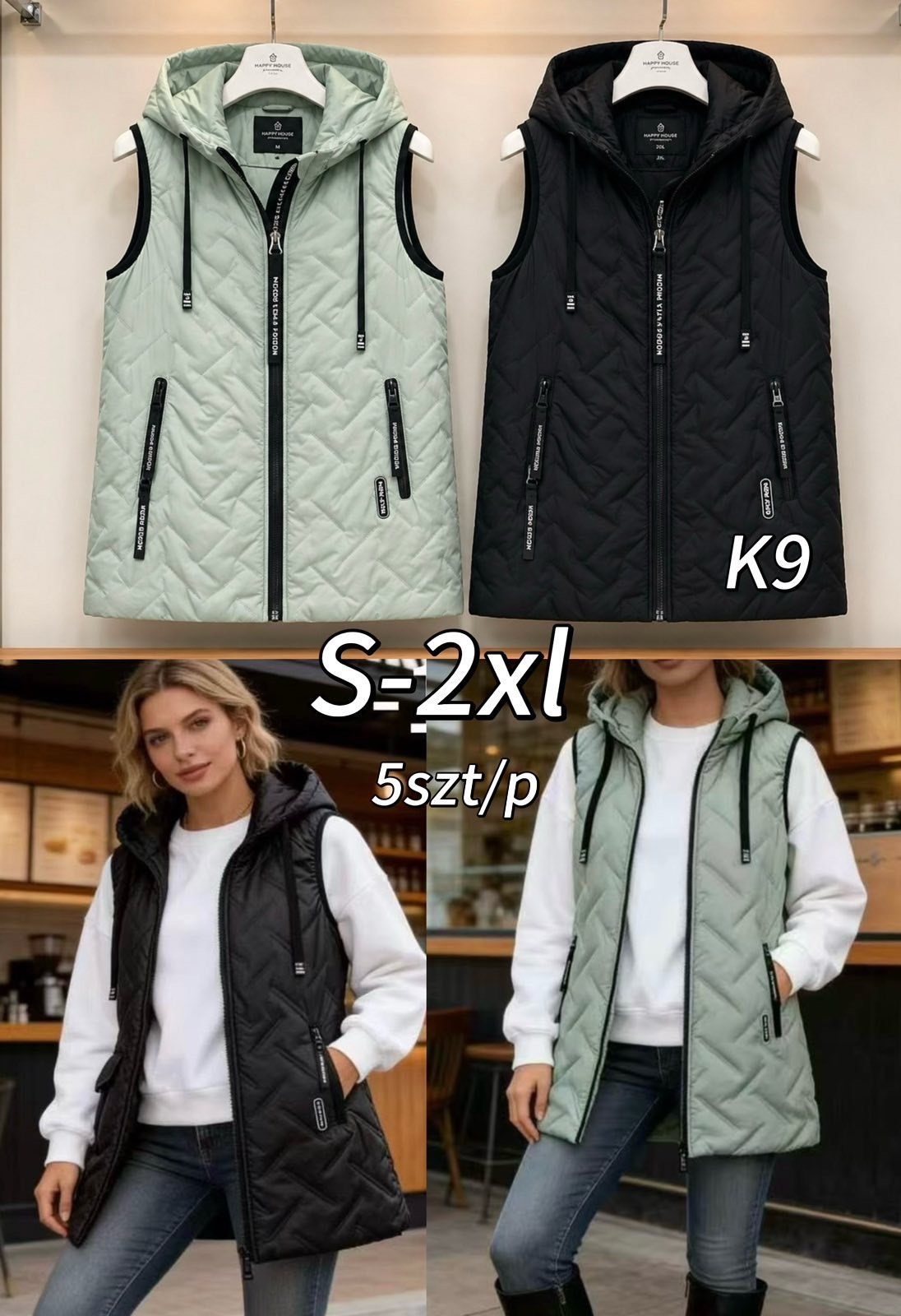 Kamizelki Damskie Size s-2xl_ paczka 5szt_1kolor 2898583
