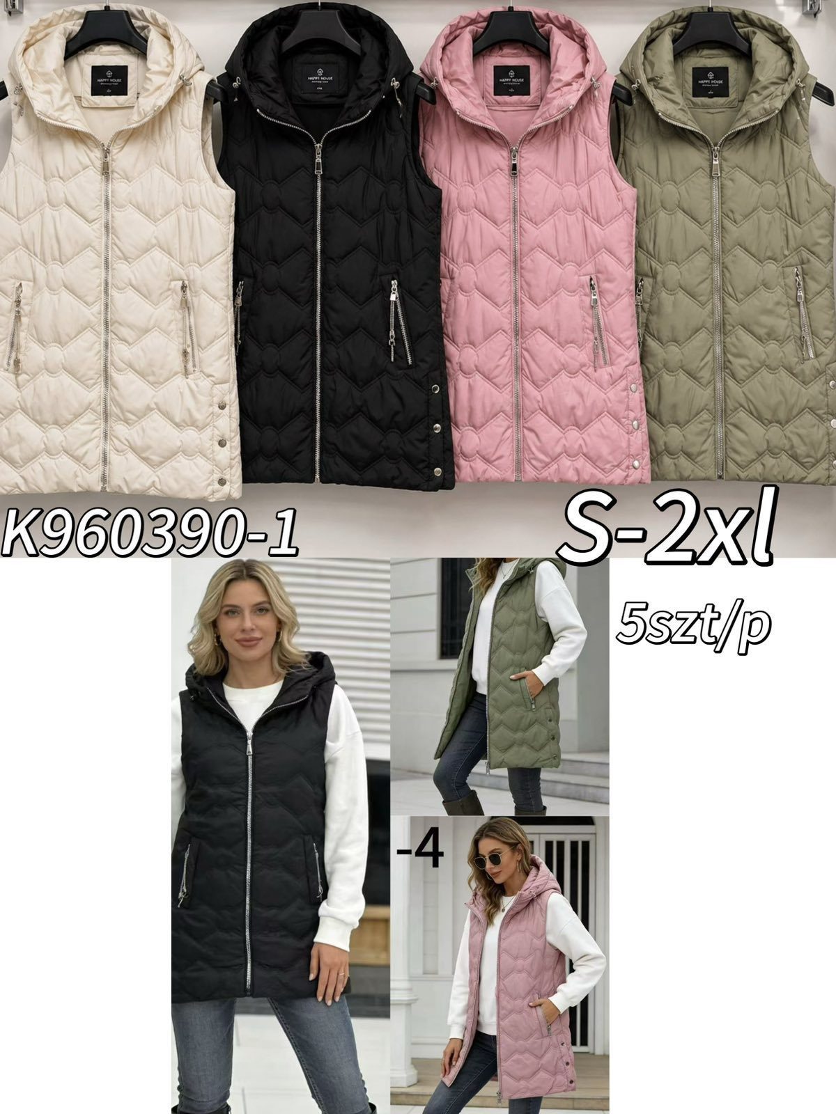 Kamizelki Damskie Size s-2xl_ paczka 5szt_1kolor 2898584