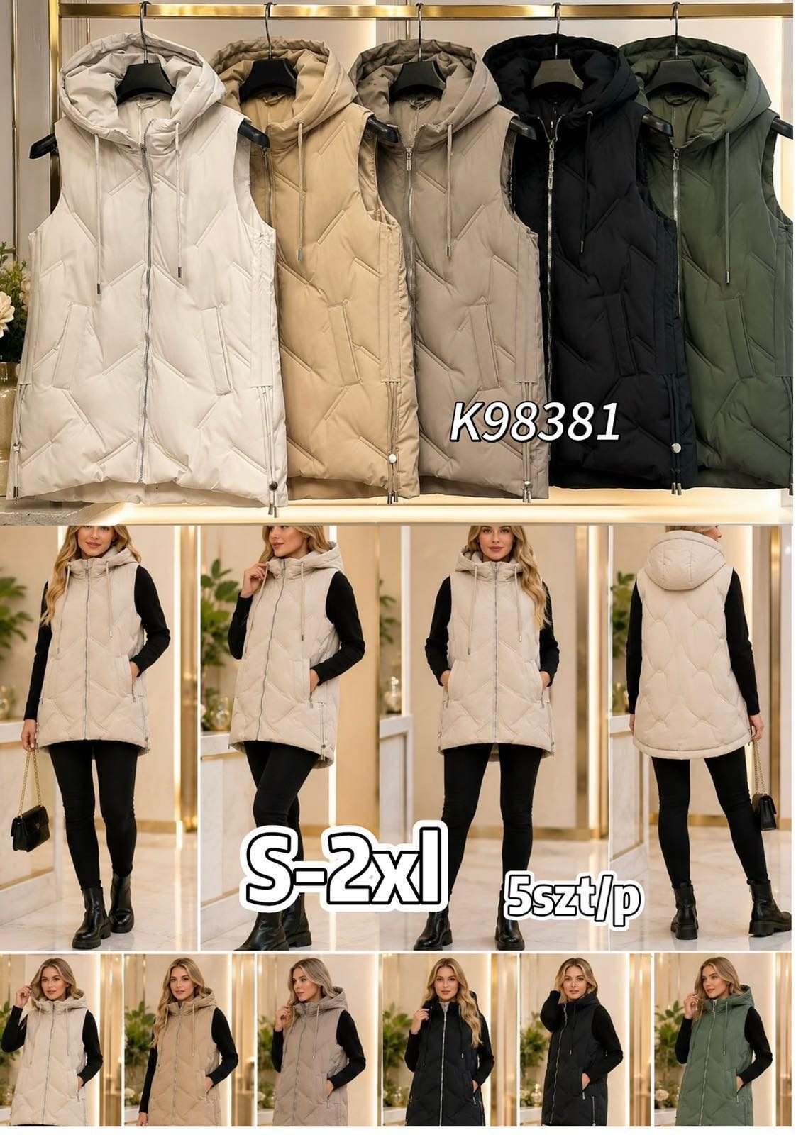 Kamizelki Damskie Size s-2xl_ paczka 5szt_1kolor 2898588