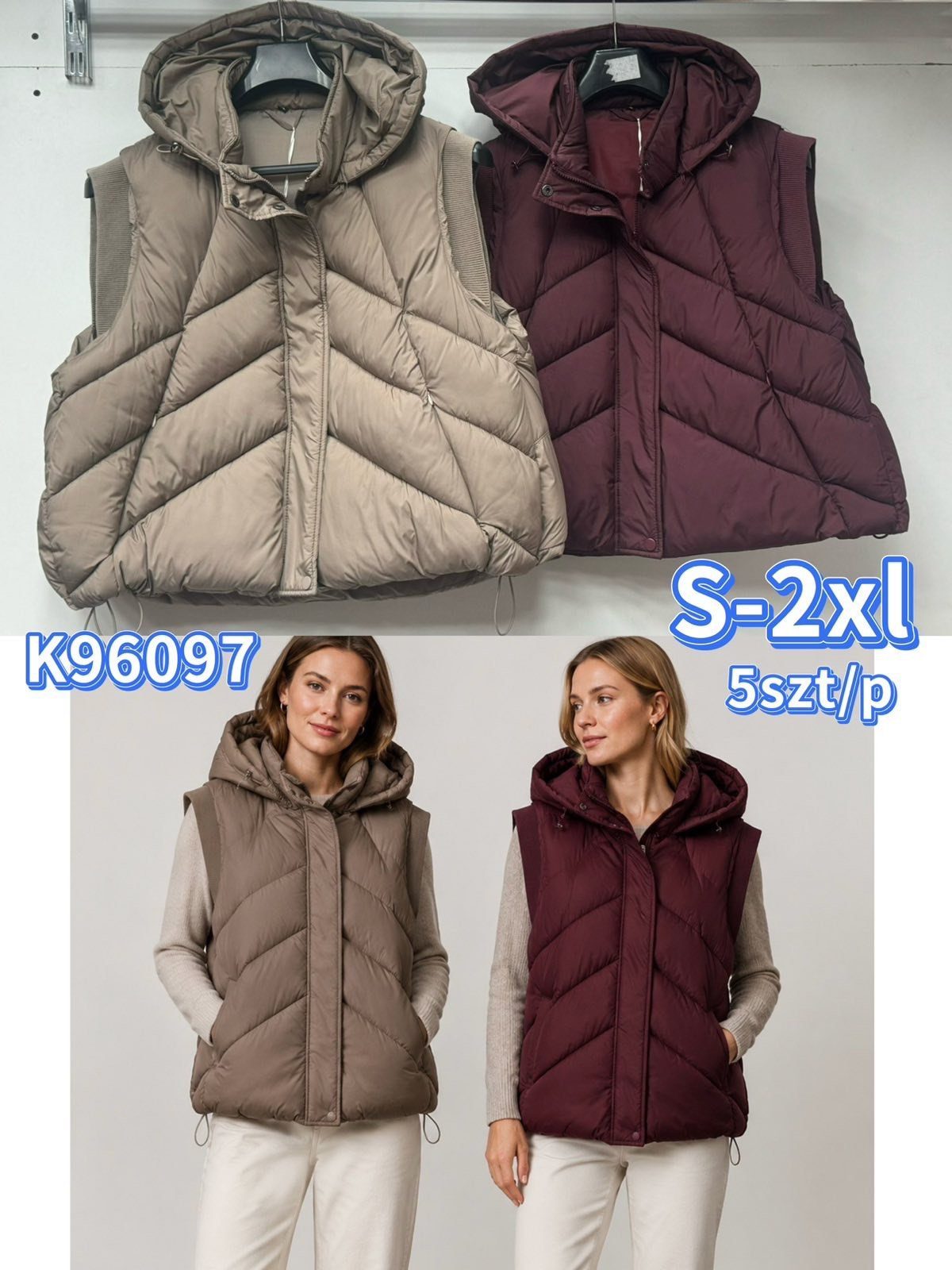 Kamizelki Damskie Size s-2xl_ paczka 5szt_1kolor 2898594