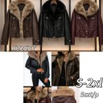 Kurtki skórzane Damskie  Size s-2xl_ paczka 5szt_1kolor 2898626