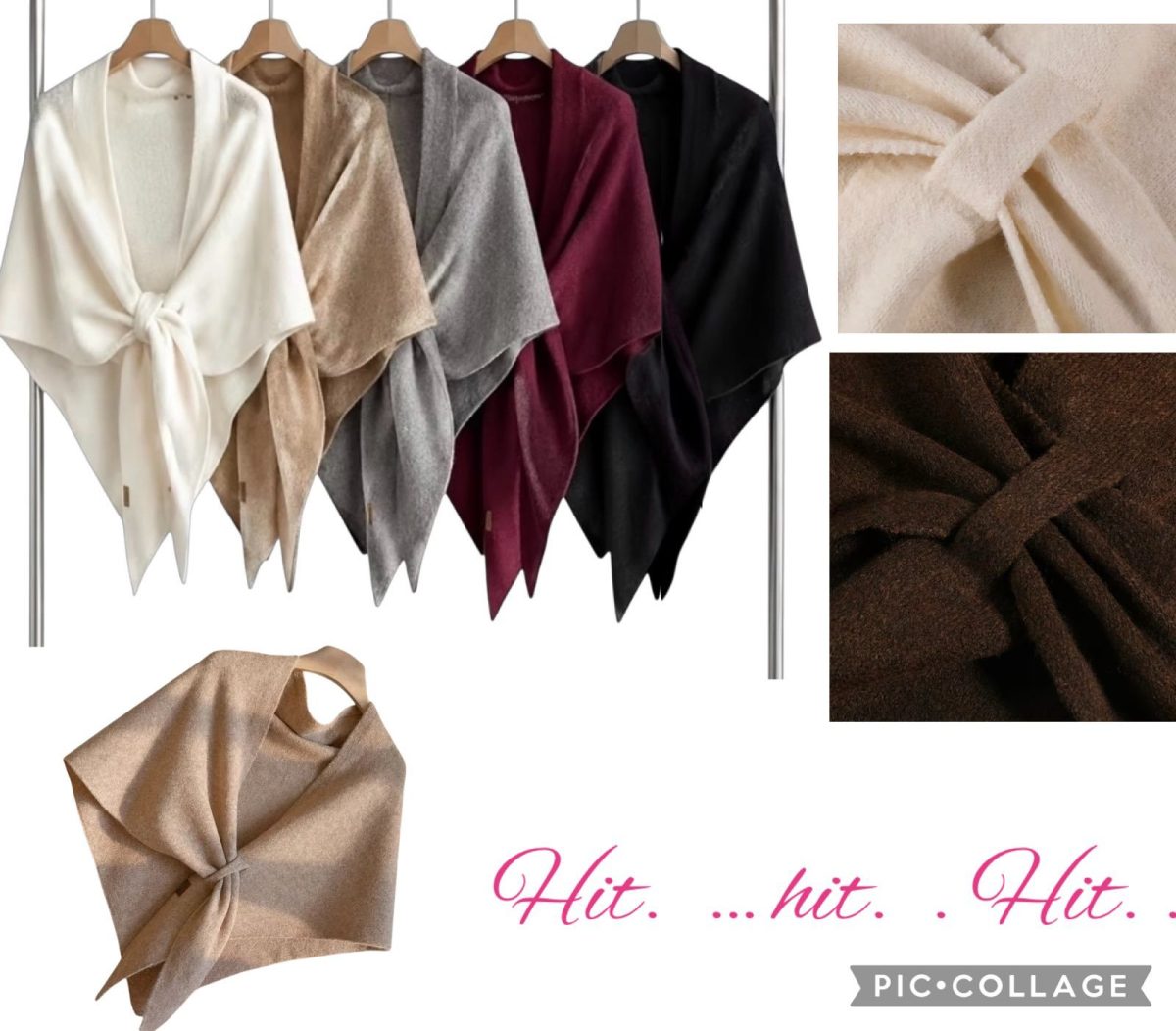 Szaliki Damskie_ paczka 12 szt _mix kolor 2898469