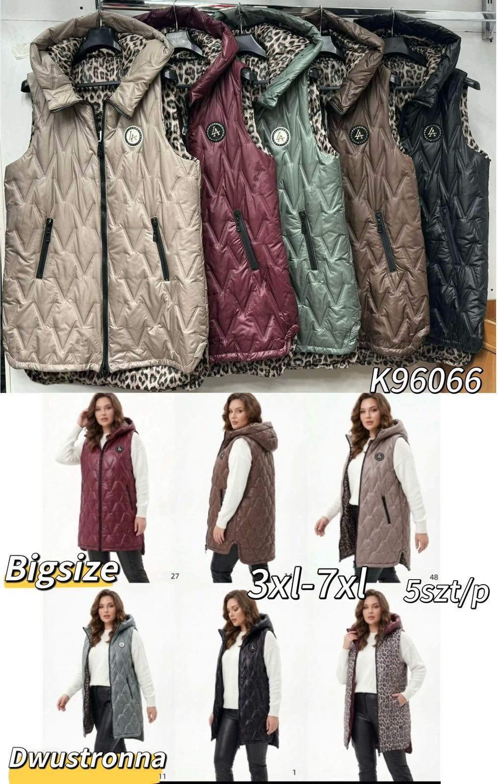 Kamizelki Damskie Size 3xl-7xl_ paczka 5szt_1kolor 2898565
