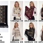 Szaliki Damskie_ paczka 12 szt _mix kolor 2898680
