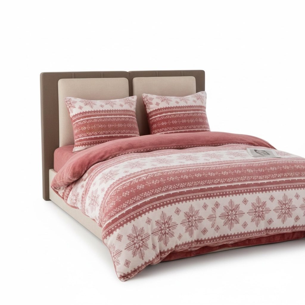 Komplet pościeli “”MIŚ “”z TŁOCZONA WŻORU _ 3 Częściowy Rozmiar : 200/220cm 2898711