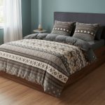 Komplet pościeli “”MIŚ “”z TŁOCZONA WŻORU _ 3 Częściowy Rozmiar : 200/220cm 2898714