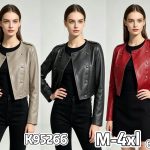 Kurtki skórzane Damskie  Size m-4xl_ paczka 5szt_1kolor 6124369