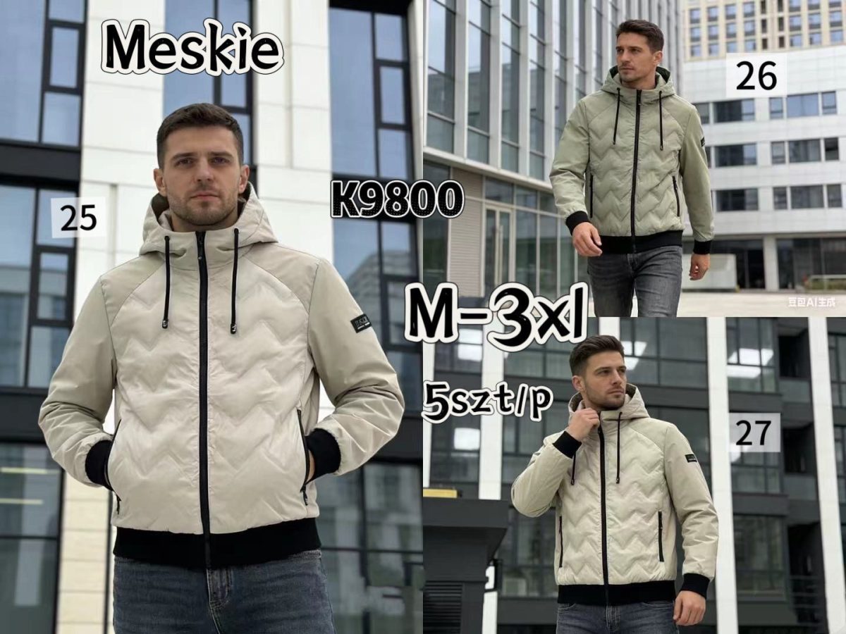 Kurtki MĘSKA_ Size m-3xl_ paczka 5szt_1kolor 6124419