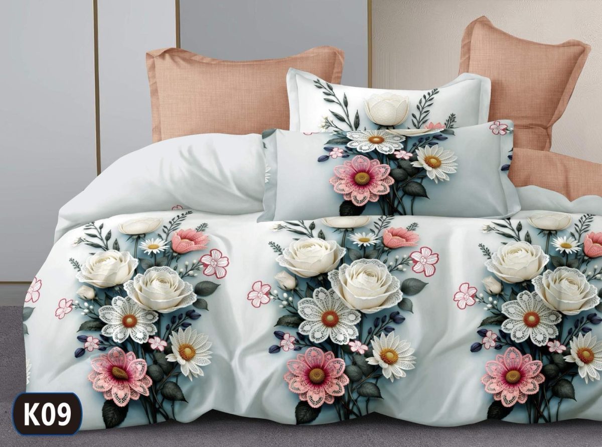 Komplet pościeli 5D “” MILANO “” 100% satyna - bawełna _ 4 Częściowy Rozmiar : 200/220cm 6124441