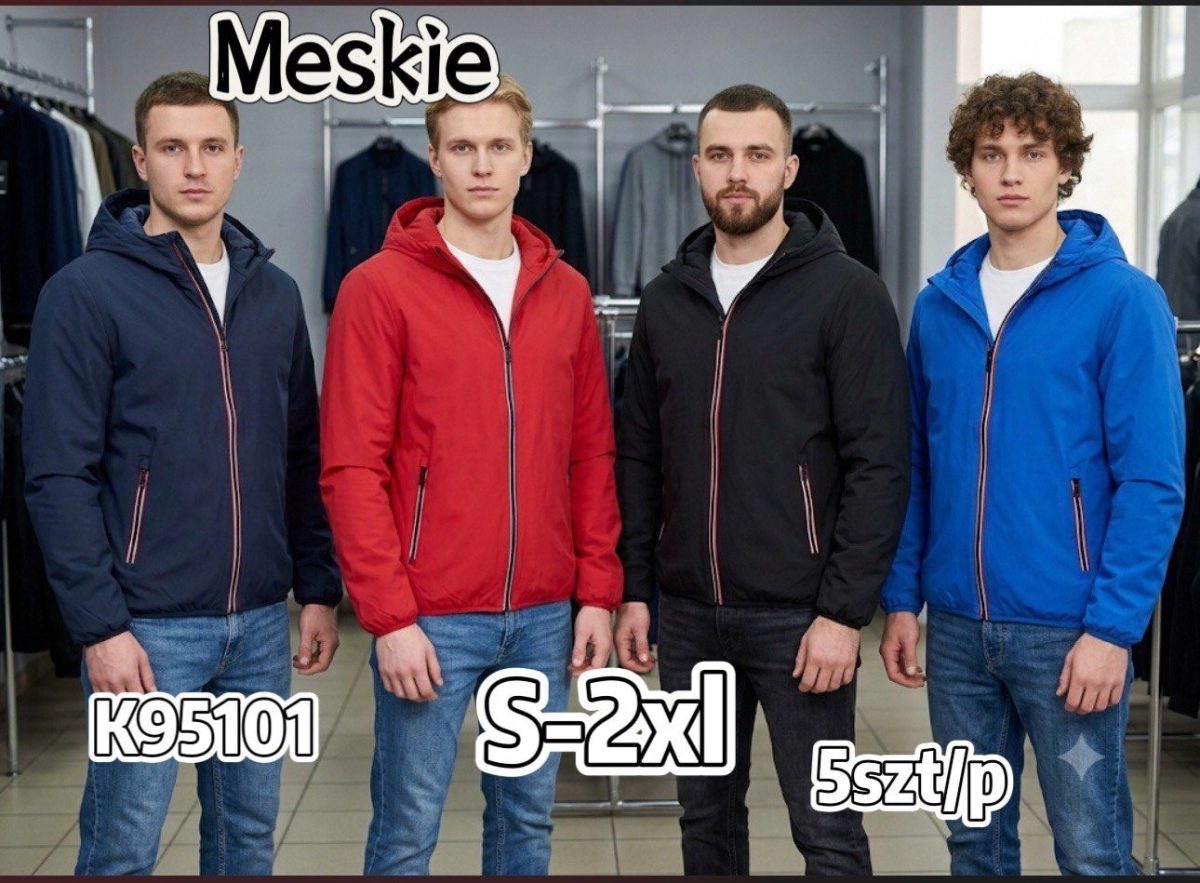 Kurtki MĘSKA_ Size s-2xl_ paczka 5szt_1kolor 6124498